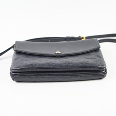 Louis Vuitton Twice Pochette Monogram Empreinte Black