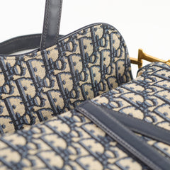 Dior Saddle Medium Oblique Blue