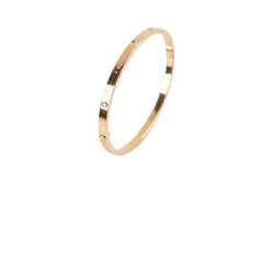 Cartier Love Bracelet SM 6 Diamonds Pink Gold - Size 17