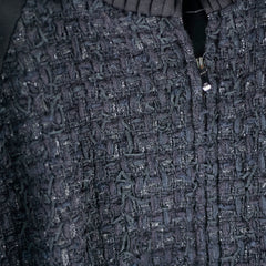 Chanel 22A Black Jewllery Coat Size 40
