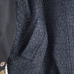 Chanel 22A Black Jewllery Coat Size 40