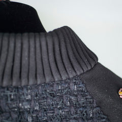 Chanel 22A Black Jewllery Coat Size 40