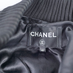 Chanel 22A Black Jewllery Coat Size 40