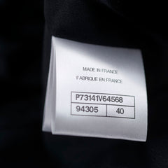 Chanel 22A Black Jewllery Coat Size 40