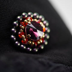 Chanel 22A Black Jewllery Coat Size 40