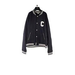 Celine Varsity Jacket Black/White Stripes - Size XXL
