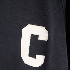 Celine Varsity Jacket Black/White Stripes - Size XXL