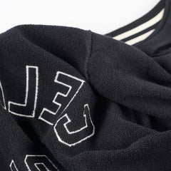 Celine Varsity Jacket Black/White Stripes - Size XXL