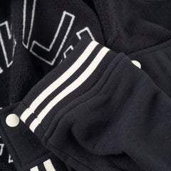 Celine Varsity Jacket Black/White Stripes - Size XXL