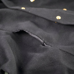 Celine Black Cashmere Coat Size Medium