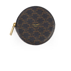 Celine Triomphe Canvas Coin Purse