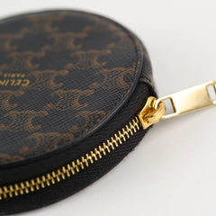 Celine Triomphe Canvas Coin Purse