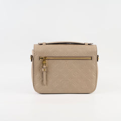 Louis Vuitton Pochette Metis Empriente Taupe Beige