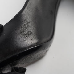 Chanel Camelia Black Pumps Size 37.5