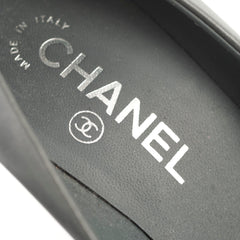 Chanel Camelia Grey/ Black Pumps Size 37.5