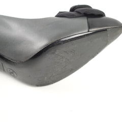 Chanel Camelia Grey/ Black Pumps Size 37.5
