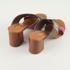 Louis Vuitton Panorama Slide Mule Monogram Size 37.5