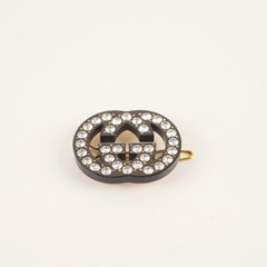 Gucci Hair Clip GG Rhinestone Costume Jewellery