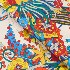 Hermes Le Sacre des Saisons 90 Silk Scarf