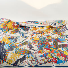 Hermes Le Sacre des Saisons 90 Silk Scarf