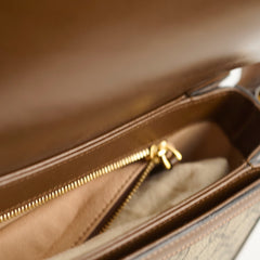 Gucci 1955 Horsebit Medium Canvas Brown