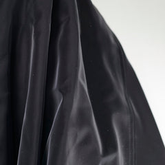 Chanel Velvet Silk Cape Black Coat Size 40