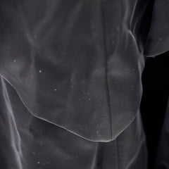 Chanel Velvet Silk Cape Black Coat Size 40