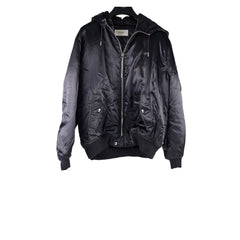 Celine Mens Shiny Hoodie Bomber Size 52