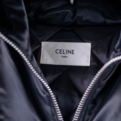 Celine Mens Shiny Hoodie Bomber Size 52