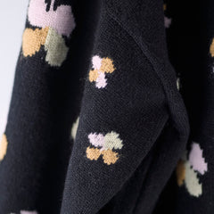 Chanel Clover Cashmere Knit Cardigan Black - Size EU 42