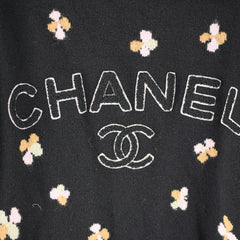 Chanel Clover Cashmere Knit Cardigan Black - Size EU 42