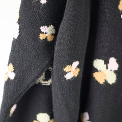 Chanel Clover Cashmere Knit Cardigan Black - Size EU 42