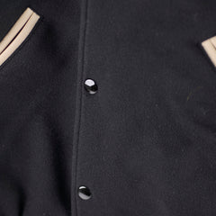 Celine Mens Wool and Cashmere-Blend Hooded Varsity Jacket Size 52