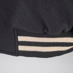 Celine Mens Wool and Cashmere-Blend Hooded Varsity Jacket Size 52