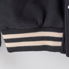 Celine Mens Wool and Cashmere-Blend Hooded Varsity Jacket Size 52