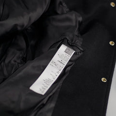 Celine Mens Wool and Cashmere-Blend Hooded Varsity Jacket Size 52