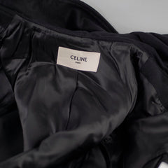 Celine Mens Wool and Cashmere-Blend Hooded Varsity Jacket Size 52
