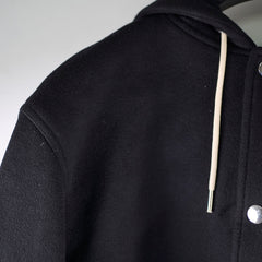 Celine Long Hoodie Bomber Size 44 Black