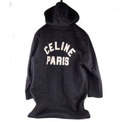 Celine Long Hoodie Bomber Size 44 Black