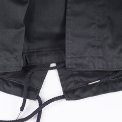 Logo-Print Twill Hooded Parka Mens Size 48