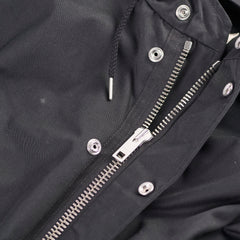 Logo-Print Twill Hooded Parka Mens Size 48