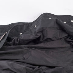 Logo-Print Twill Hooded Parka Mens Size 48