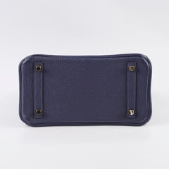 Hermes Birkin 25 Togo Blue Nuit - Z Stamp