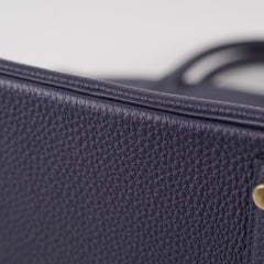 Hermes Birkin 25 Togo Blue Nuit - Z Stamp
