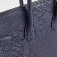 Hermes Birkin 25 Togo Blue Nuit - Z Stamp