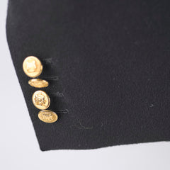 Celine Cropped Military Wool Jacket Black - Size 48