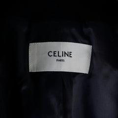 Celine Cropped Military Wool Jacket Black - Size 48