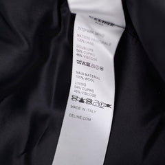 Celine Cropped Military Wool Jacket Black - Size 48