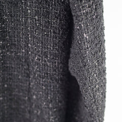 Chanel Chain Tweed Long Blazer/Coat Black - Size 48