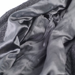 Chanel Chain Tweed Long Blazer/Coat Black - Size 48